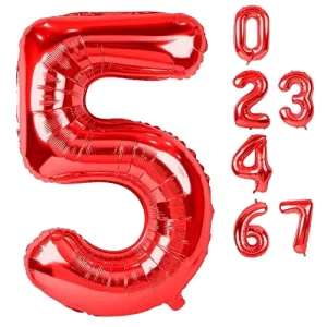 40INCH Digital Balloons Huge Giant Balloons Foil Balloons for Birthday Party and Wedding Festival