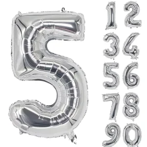 40Inch Foil Number Wedding Party Decoration Birthday Aluminum Digital Balloons
