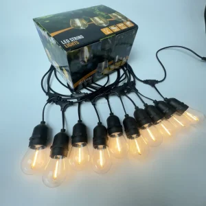 48ft 10m S14 LED String Light IP65 Garlands Outdoor Light Garland Retro Wedding Backyard Garden Decoration Light String