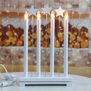 4L Warm White LED Plastic Pipe Light IP20 CE Certified Christmas Holiday Party Decoration