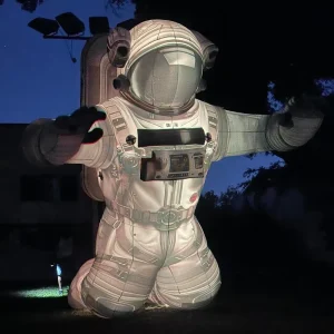 4M Giant Inflatable Astronaut Balloon Costume Outdoor Usage LED Spaceman Model Blow up Cartoon Character Mascot