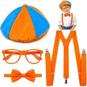 4PCS Children’s Unisex Costume Accessory Set for Halloween Party Dress up in Polyester