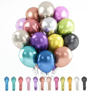 5 10 12 18 36 in Colorful Chrome Metallic Helium Latex Balloons for Birthday Party Decoration Graduation Christmas Decoration