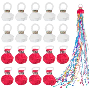 5/10/20Pcs Hand Throw Streamer Poppers Wedding Birthday Party Colorful Paper Confetti Guest Gift Favors