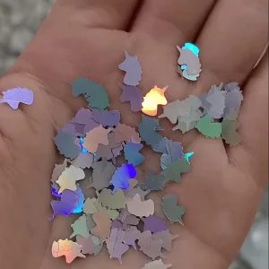 5*8mm Glitter Unicorn Confetti Unicorn Sequins Party Decor Bridal Shower Wedding Balloons Decor Slime Supplies Snowglobe Cups