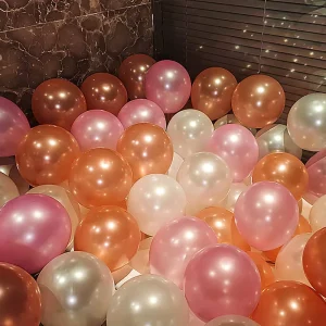 5 Inch 1.0g Pearl Portable Latex Metallic Balloons for Birthday Graduation Party Decorations Adult