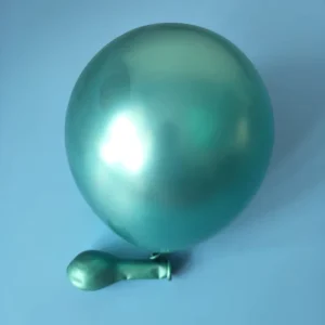5 Inch Green Color Metal Helium Chrome Balloon for Wedding Party Decoration