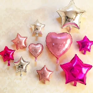 5 Inch Pure Color Shape Inflatable 4D Foil Balloon