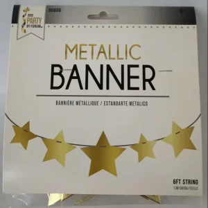 5″ Star Pre Strung No DIY Glitter Happy Birthday Banner for Kids Adults Sign Party Decorations Hanging Happy Birthday Banner