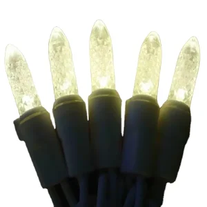 50 LEDs M5 Faceted Anti UV Warm White Christmas String Lights Easy Installation for Indoor Outdoor Tree Garden Patio Party