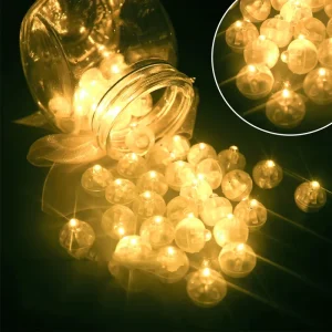50PCs Led Balloon Light for Party Decorations Neon Mini Led Balloon Lights for Birthday Wedding Halloween Christmas Decoration