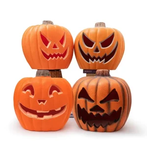 50cm Plastic Pumpkin Lantern Halloween Decorations Hollow Luminous Theme Park Outdoor Scene Layout