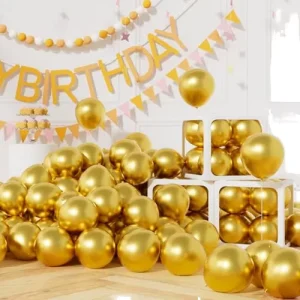 50pcs Bag 12″ Outdoor Christmas Halloween Birthday San Valentin Chinese New Year Decoration Latex Party Chrome Metallic Balloon