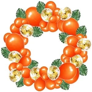 52pcs Thanksgiving Decoration Balloon Garland Arch Kits for Festival Celebration Backdrop Orange Balloons Room Home Decor