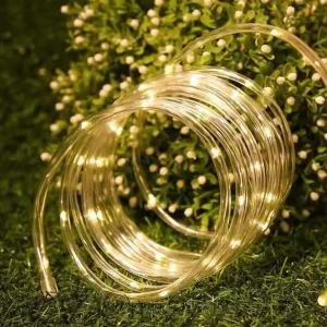 5M 50LED Christmas Lights Series Battery Box Remote Control Rope Light for Festive Occasion Holiday Atmosphere