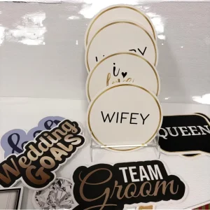 5mm Double Sided PVC Foam Board Digital Printing Photo Booth Props Portable Brand Wedding Graduation Party Signs ROMANCE