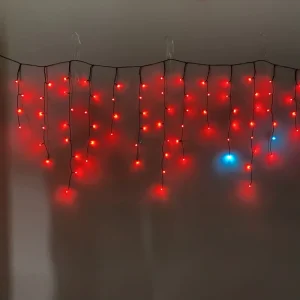 5v RGB LED Twinkling String Icicle Light Christmas Decoration IP44 Waterproof Xmas Decorative Lights USB Powered