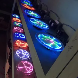 6-Inch Glass Plasma Plate Touch Control Luminous Lightning Disk Indoor Christmas Decoration