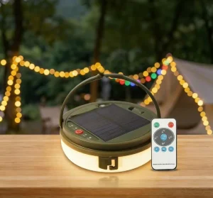 6 in 1 Multifunctional Solar LED Camping Light Outdoor With 8 Modes Magnetic Base IP65 for Tent Garden Home Christmas Decoration