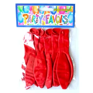 6pcs Banner-packing 12-inch 2.2g Red Balloons
