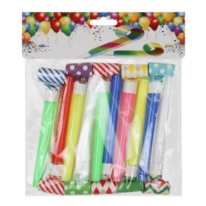 6pcs Party Supplies Blow Horns Halloween Cheer Props Noise Maker Blowouts Whistles with Tassel Fringe Noisemaker