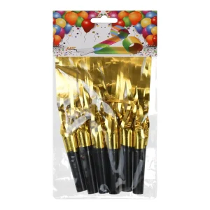 6pcs lot Party Horns Noise Maker Toy Party Favors for Kids Metallic Fringed Party Blowouts Whistle Toys for Birthday Games