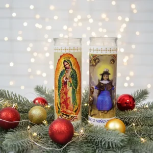 7 Day Paraffin Wax Pillar Memorial Candle for Easter Wedding Home Decoration Religious Activities Mourning Holidays Worship