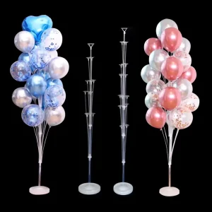 70 130 160cm Plastic Birthday Balloon Stand Kit with Base Pole for Wedding Birthday Party Decoration Baby Shower