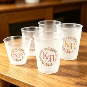 7oz 9oz 8oz Personalized Custom Logo 16oz Bride Tribe Plastic Stadium Cups Drinking Party Cups with Logo for Wedding Party