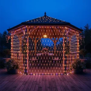 8-Mode Commercial Waterproof LED Warm White 20m Christmas String Lights with IP65 Rating for Indoor & Outdoor Garden Decor