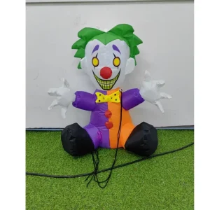 80cmH Halloween Inflatable Joker Scary Clown Decoration