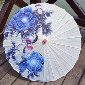 82cm Chinese Oiled Paper Umbrella Decorative Umbrella With Handle For Wedding Dance Recitals Decoration Costumes Party Favors