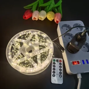 900 LED 27M Plug-in String Light Indoor Outdoor Christmas Birthday Lights 8 Modes Firecracker Fairy Lights with Transformer