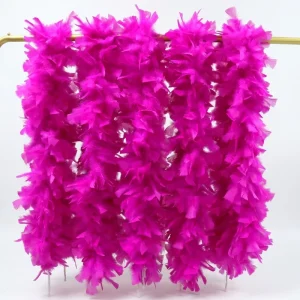 90g Chandelle Turkey Feather Boa 2 Yards Dyed for Wedding Halloween Party Decoration Carnival Costume Supplies