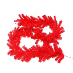9FT PVC Seasonal Colorful Christmas Garland for Indoor Use and Holiday Decoration