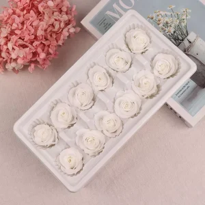 A 12pcs 3 4cm Long Lasting Eternal Preserved Rose in Box for Romantic Gift for Valentine s Day Wedding Bouquet Home Decoration