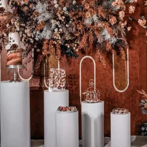 A238 Wedding Paper Crafts Stretch Table Dessert Wedding Decoration Centerpieces for 15 Years Stage Wedding Use Garden Decoration