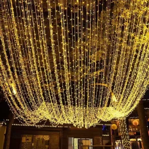 AC 220V IP65 Remote Control RGB LED Net Light Color Changing CRI80 50000 Hours Lifespan Multi Length Christmas Wedding Ceiling