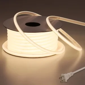 AC220V IP65 Waterproof COB Neon LED Strip Light 288 LED Silicone LED Rope Light for Backyard Christmas Decoration Lighting
