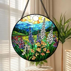ANA Customizable Acrylic Suncatcher Hanging Ornament Art Deco Style Personalized Anniversary Souvenir Gift