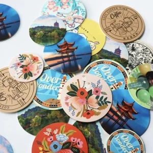 Absorbent Reusable Eco-friendly Customizable Printed Logo Plastic Coasters Bar Restaurant Beer Tea Advertising Promotional Small
