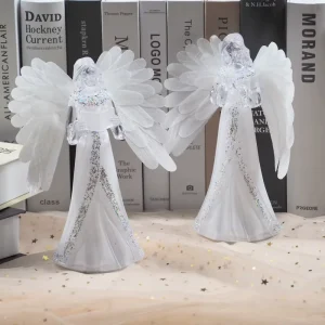 Acrylic Angel LED Christmas Night Light Sculpture