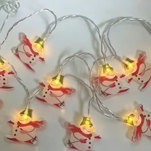 Acrylic Christmas Snowman LED String Lights Holiday Decorative Fairy Lights Indoor Ambiance Lighting