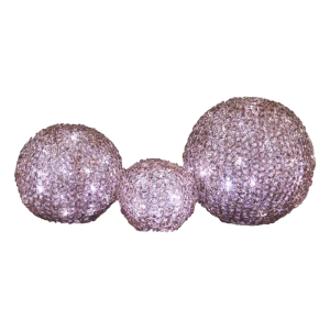 Acrylic Spherical Hollow Outdoor Grass Christmas Light for Living Room and Dining Table Decoration