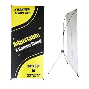 Adjustable Portable Customizable Vinyl Banner Holder with Travel Bag Personalized Promotional Sign for Advertising