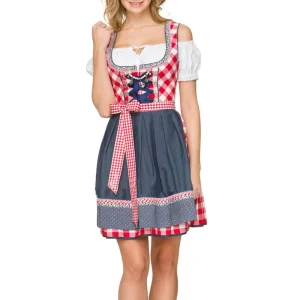 Adult Bavaria Halloween Costume Waitress Maid Dress Man Dirndl Lederhosen Beer Carnival Party Outfit Fancy Dress
