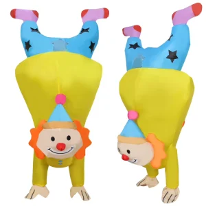 Adult Christmas Inflatable Clown Costume for Party and Parade Air Blow Up Game Costumes for Christmas