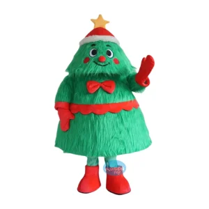 Adult Christmas Xmas Tree Mascot Costume Cosplay Party Game Dress Outfit