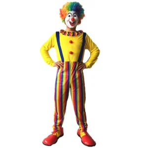 Adult Clown Carnival Costume Party Cosplay PET Suit Funny Digital Printing