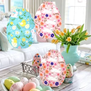 Adult Easter Egg Lantern Decoration Spring Themed Party Rabbit Egg Hanging Paper Lantern